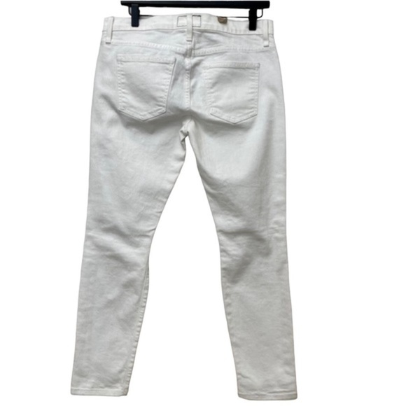 Current Elliott The Stiletto Distressed White Skinny Jeans - Picture 3 of 7